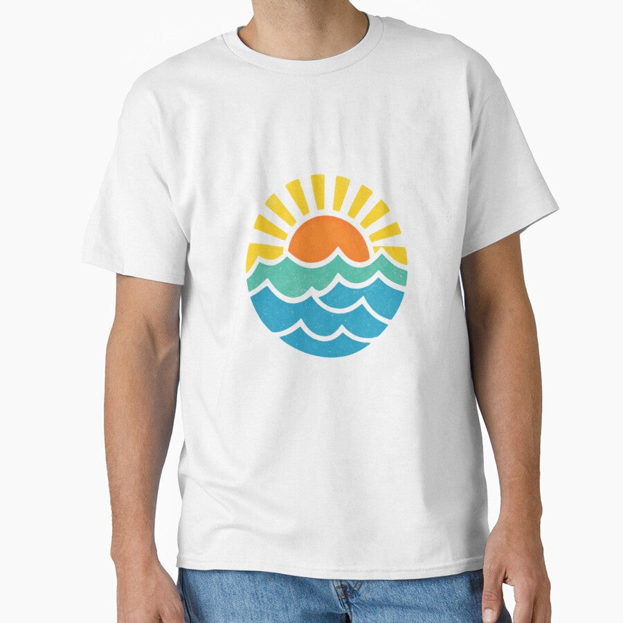 Ocean Waves Retro Vintage Summer Beach by HBDStudio