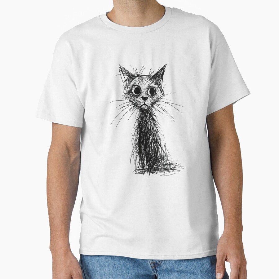Kitten Lover Abstract Scribble Art Cute Cat Cat by Goleon12