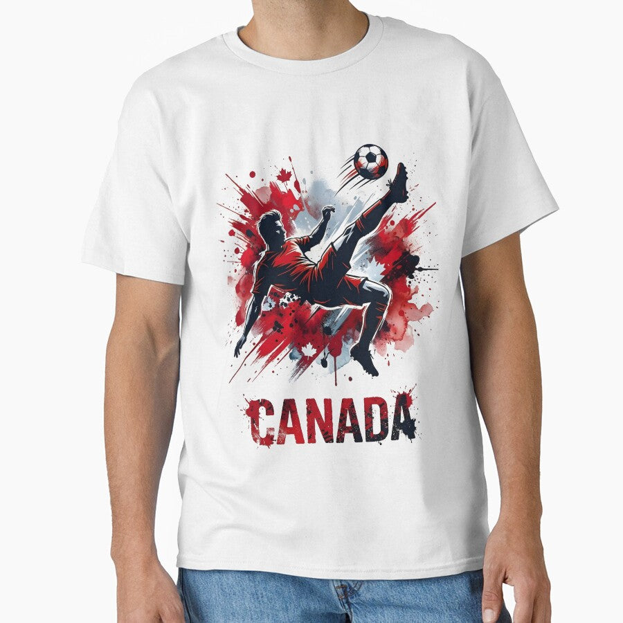 Canada Soccer Fan T-Shirt | Red White Football Pride Tee | Canadian Fan Gift 2026 by 3ac-Arts