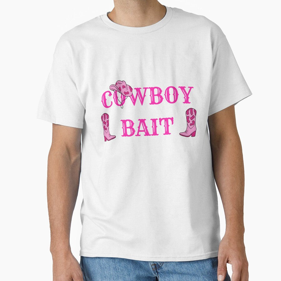 Cowboy Bait Pink Western Cowgirl Design | Country Rodeo Aesthetic Clothing & Accessories by KimmiesColors
