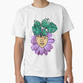 Monstera Plant Leaf with a Realism Purple Daisy for Surrealism Vibes by 10pmCreations