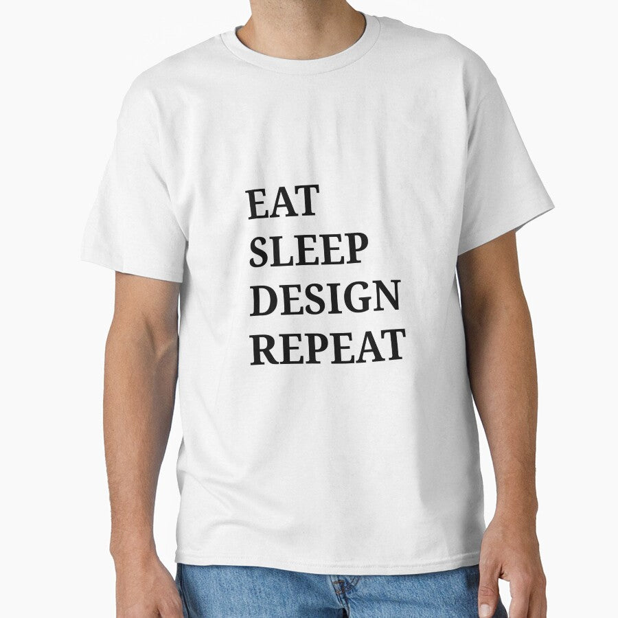 Eat Sleep Design Repeat Text For Designers by Moodyandmellow