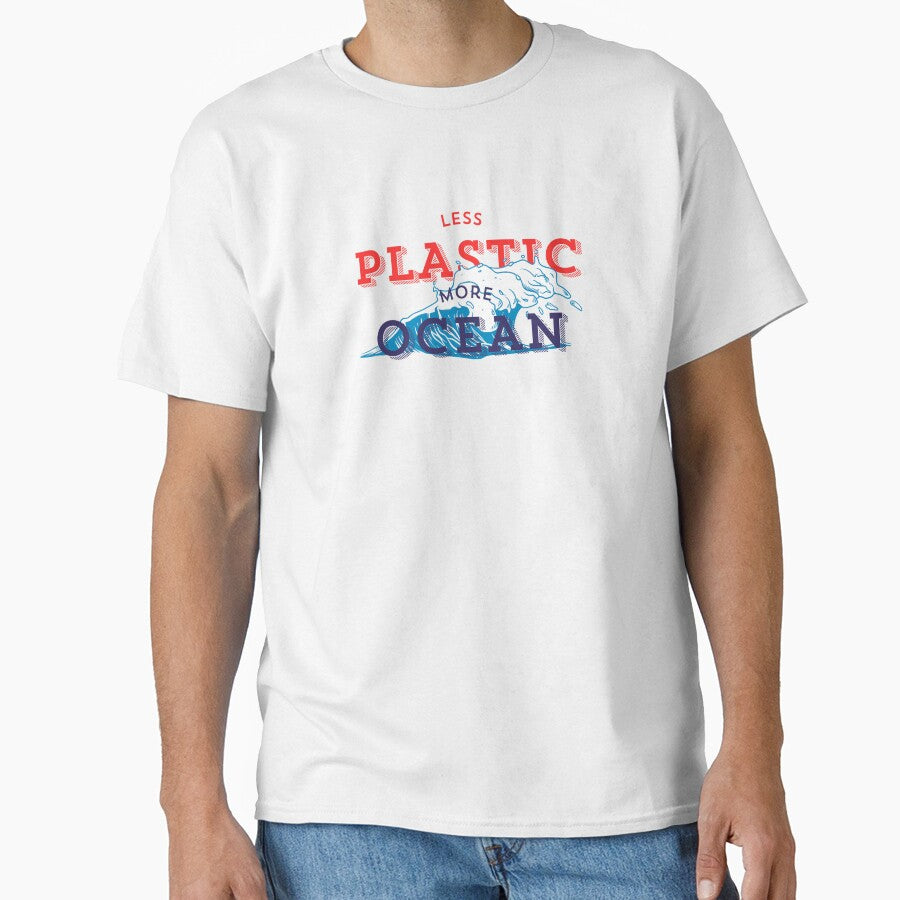 Less Plastic, More Ocean — Sustainability T-shirt by Mashhu