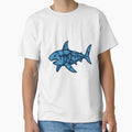 Plastic Pollution Shark – Ocean Conservation Graphic Illustration by Pop-clothes
