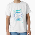 Blue Geometric galaxy ciberpunk abstract by Carolina Salazar