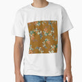Flower rose daisy branch pattern a watercolor brown by Yana Mustafina | Boho Soulful Designs