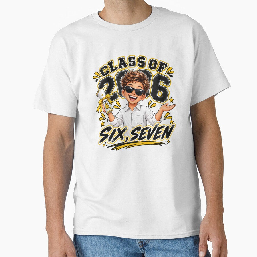 Class of 2026 Funny Graduation Shirt | Grade 6 Formal wear boy 2026 T-Shirt | Graduate Gift by MotivatEd Learners