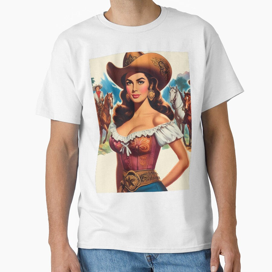 Vintage Cute Western Girl by PulpVintage