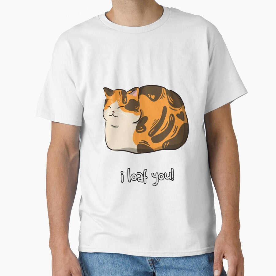Funny T shirt For Friends Funny Cat Loaf Shirt Gift For Friend Funny Pun Meme Gift For Chef T-Shirt by LaughingFits