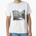 Mammoth Lake Scenery with Mountains and Ducks Floating in the Lake by Ilana Khoshsima