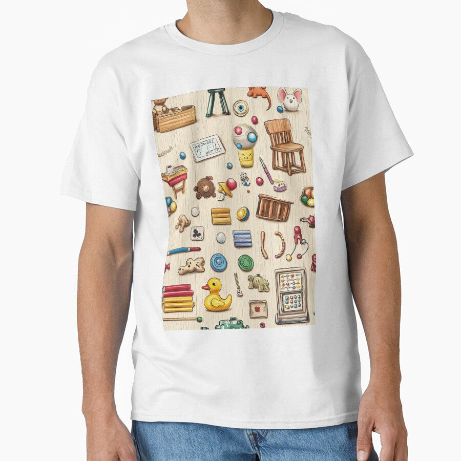 Retro Toy Assortment with Whimsical Pastel Details by Piotrek0001