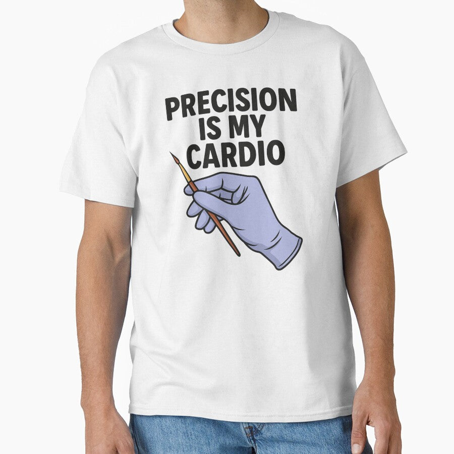 Precision Is My Cardio Funny Nail Tech Design by Virelo