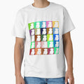 Abstract line art, geometric shapes,  polygon and circles lineart collection  (colored) #68 by Henri Le Vatius