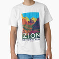 A Pop Art Travel Print of Zion National Park - Utah by StudioRedKoala
