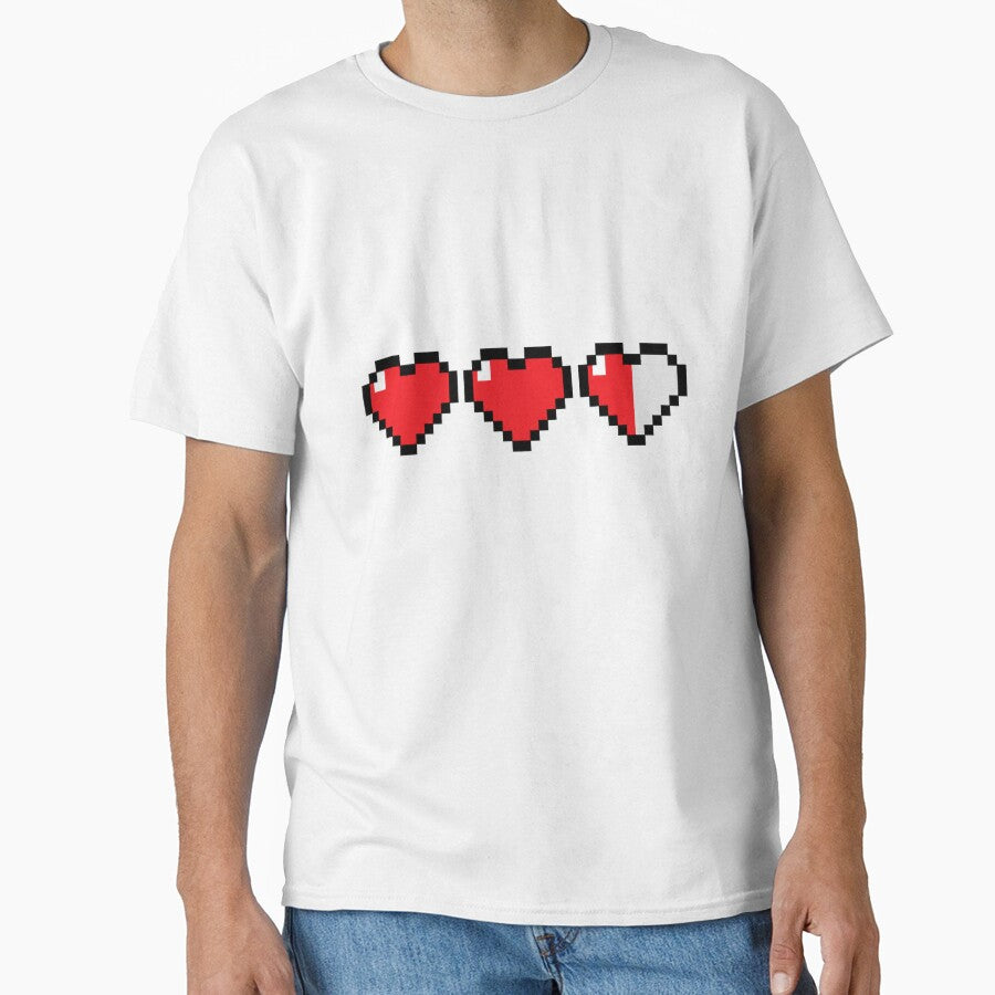 Retro Pixel Heart Health Bar Sticker by ClickToSticker