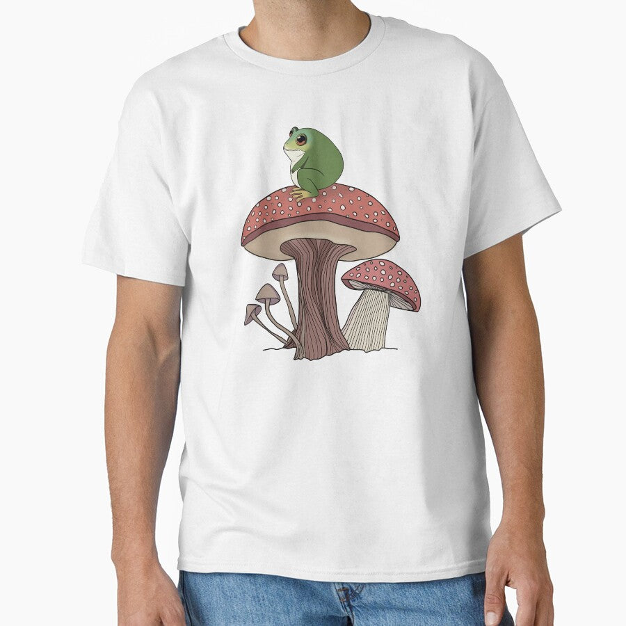 Chunky Frog Sitting on a Mushroom by velvetearth