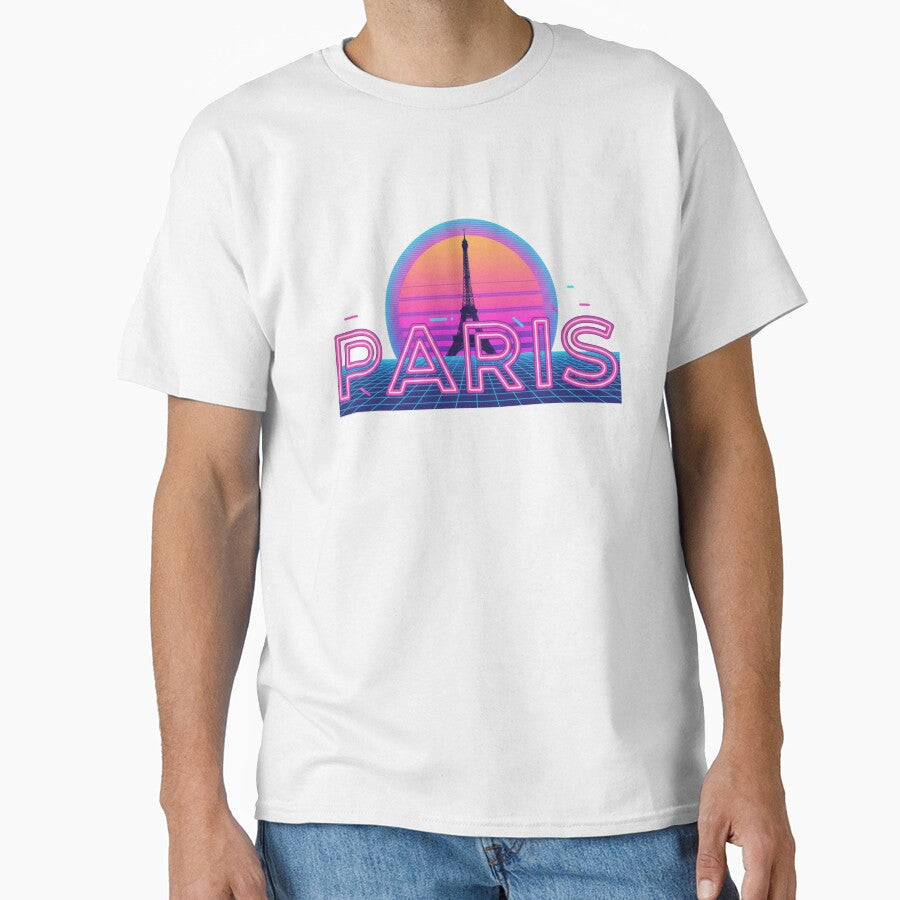 Paris Nightlife Typography — Layered Neon “PARIS” with Café & Wine Icon Accents (Transparent PNG & SVG) by Momay-designer