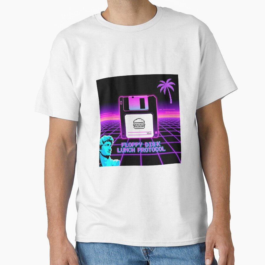 Retro Floppy Disk Lunch Protocol Vaporwave Design by Arte-Excellency