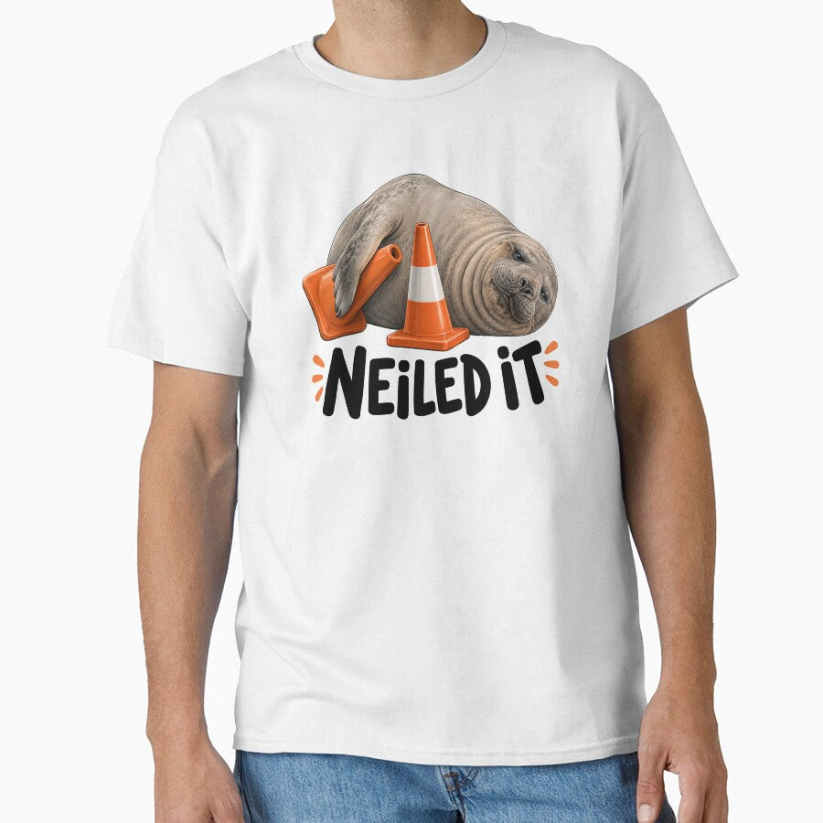 Neil The Seal Funny Elephant Seal by Eh Plus Designs
