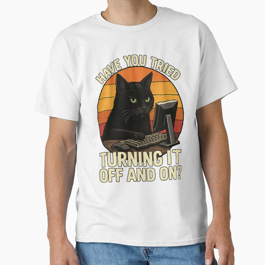 Cat Engineer Computer IT Guy Kitten Support Humor by averyfisher