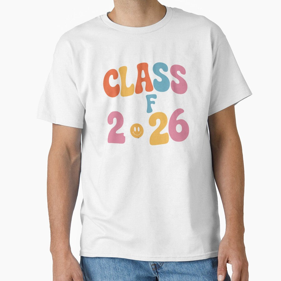 Class of 2026 Colorful Smiley Daisy Design by Gogetgiggles