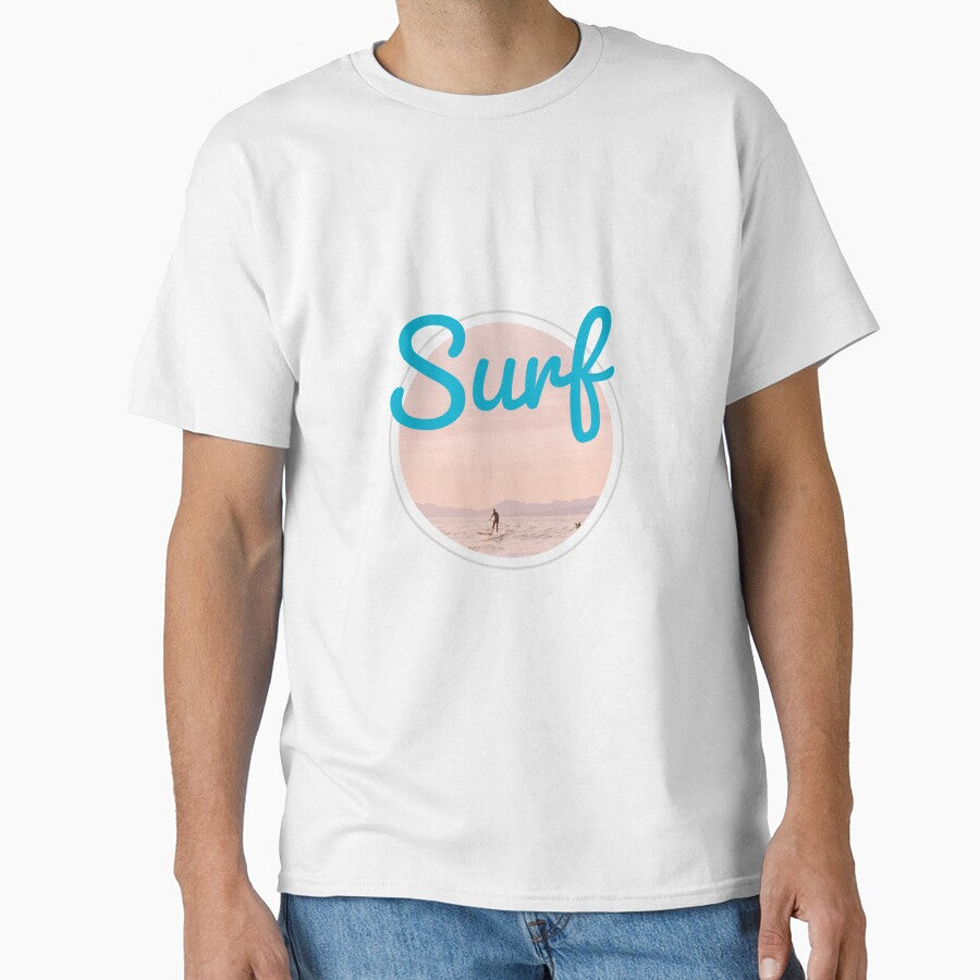 SURF - SURFING - Circle - BEST SURFING  - blue - unique photography by Tropical Blood
