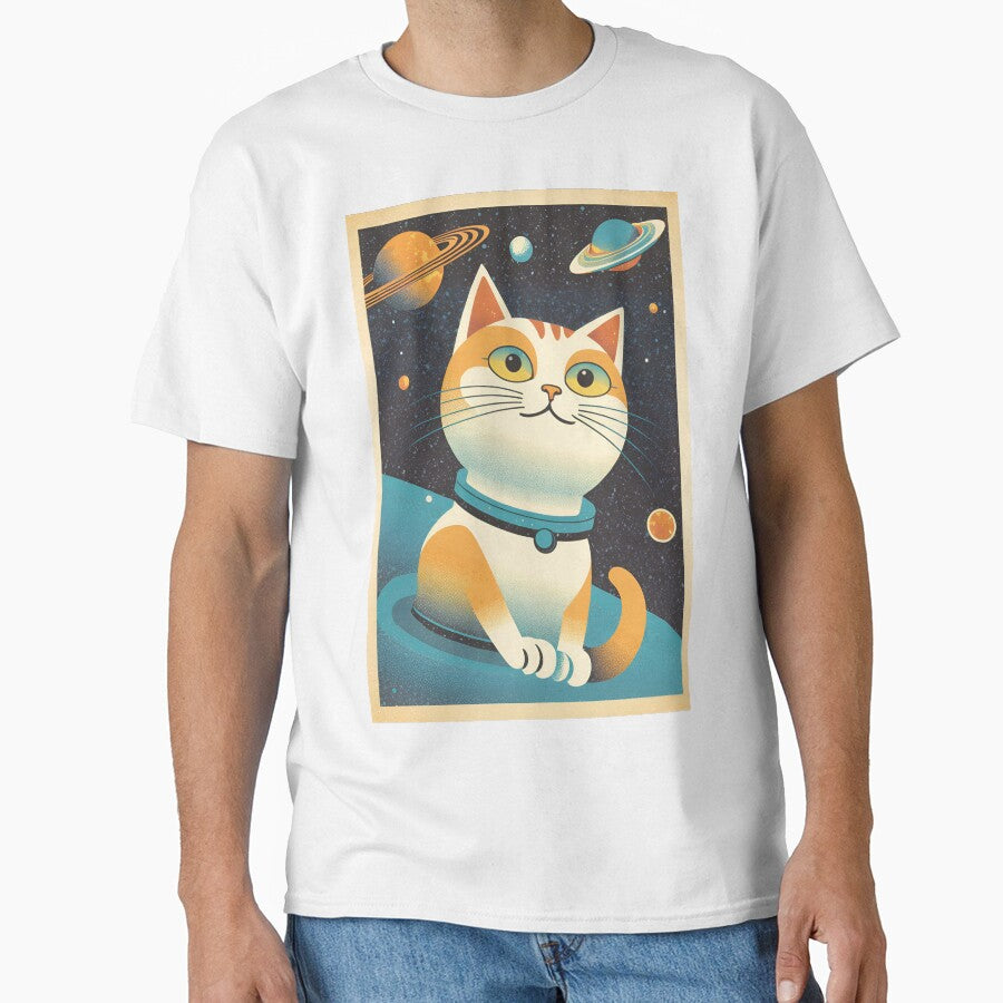 Retro futuristic cat in space by Barbzzm
