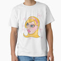 Coquette Blonde Girl Aesthetic  Cute Pink Bow Portrait by GamJofop