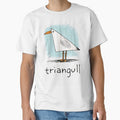 Triangull Funny Triangle Seagull Pun Silly Bird by Rahamkshop