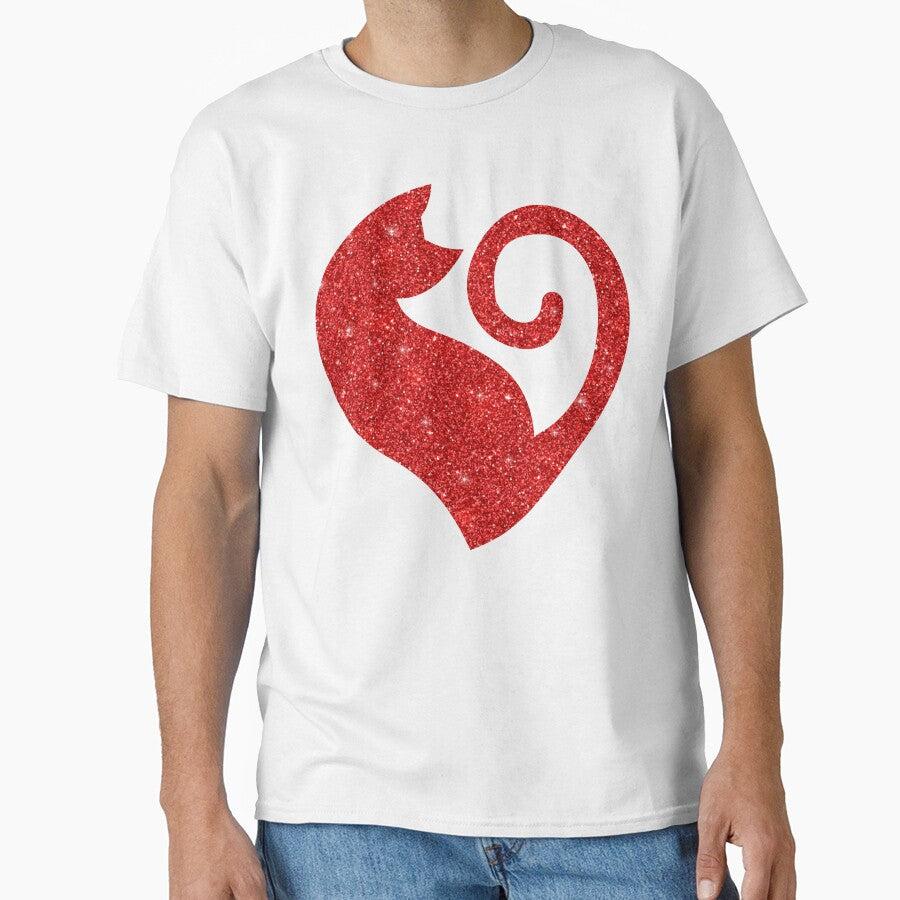 Glittery Red Cat Love by RakelMacc