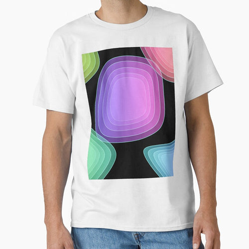 Abstract Gradient Shapes on Black Background by RudArtAI