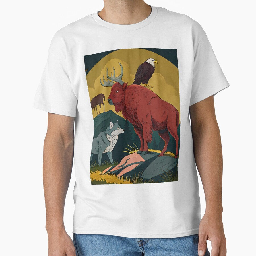 American Wildlife Illustrations Animal Art Nature Creature by ART ATTACK ZONE