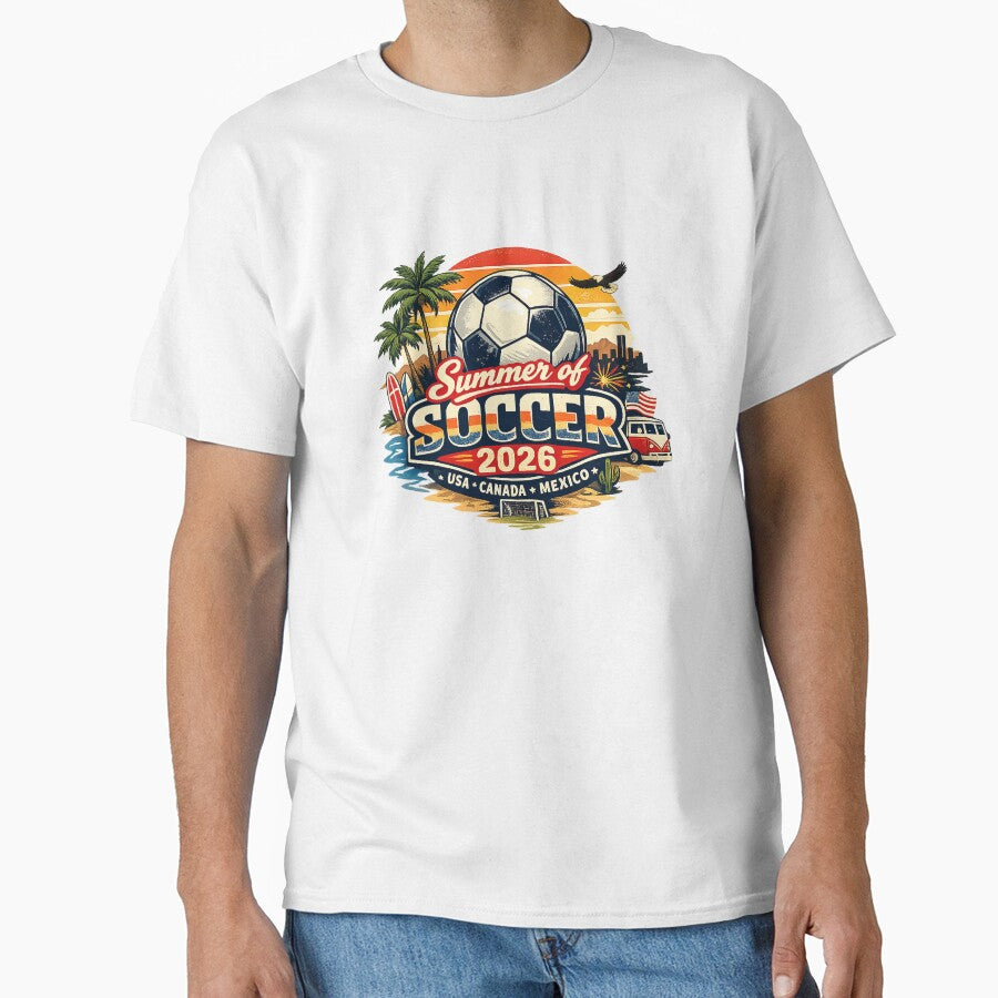 Game Day USA Soccer Retro Patriotic American Football Fan Vintage BBQ Tailgate T-Shirt by CustomizingGift
