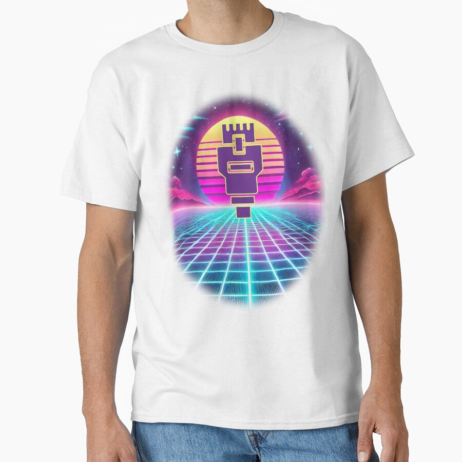 Retro Synthwave Nerd Aesthetic: Neon Grid by electrovista