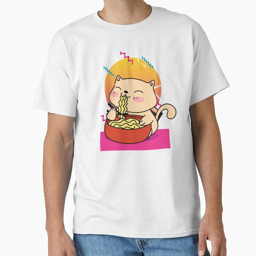 80's Cat Loves Ramen by Windmill Wildflowers