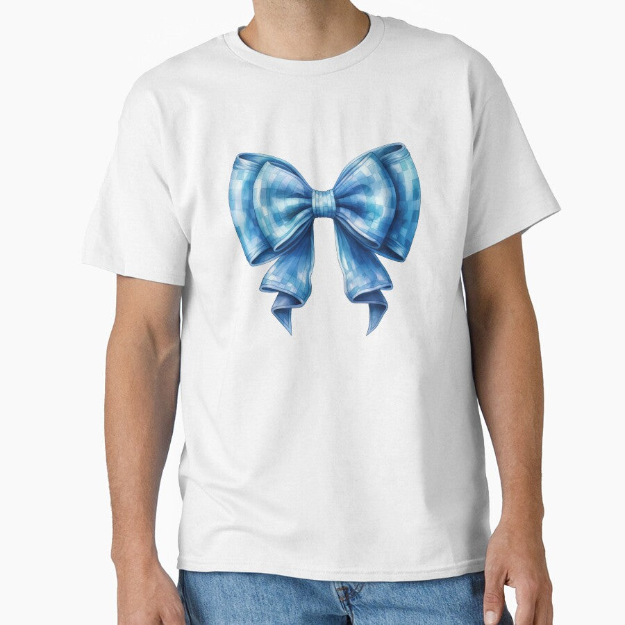 Watercolor Blue Alice Bow by DigiPixieForge