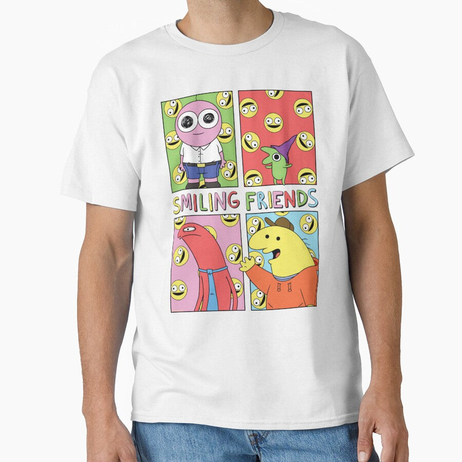 Smiling Friends Pop Art Character Grid Funny Cartoon by BusanBlueCZ