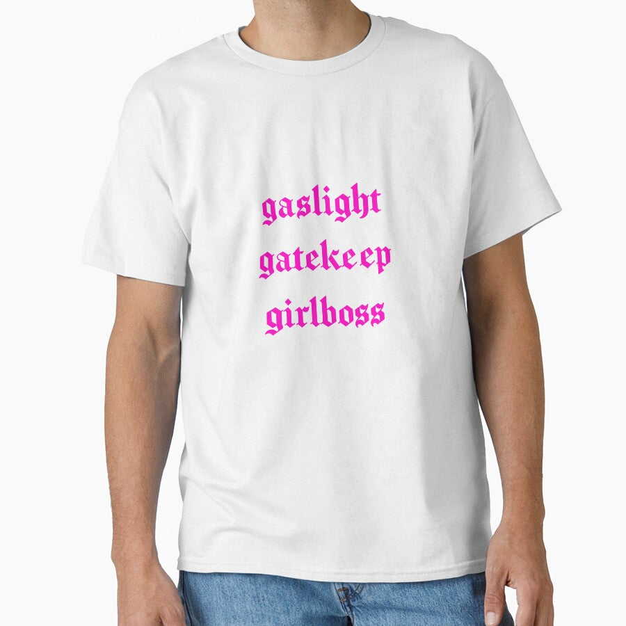 gaslight gatekeep girlboss pink by ferbal