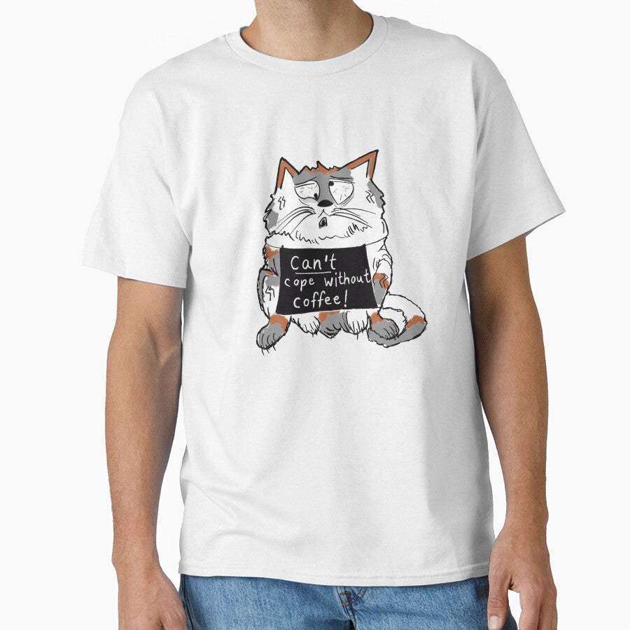 Dysregulated Calico cat states "Can't cope without coffee!" by KPlayerAdhder