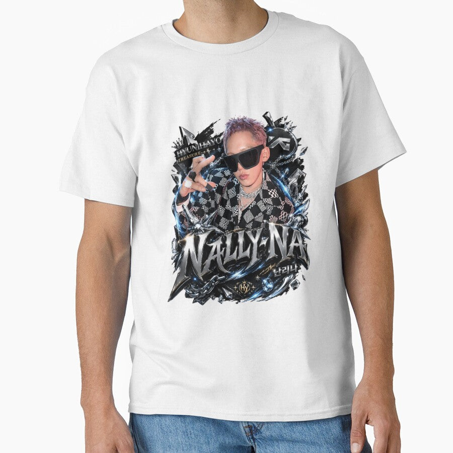 TREASURE NALLY-NA Hyunsuk Dark Streetwear Kpop Shirt Design by Valeree Store