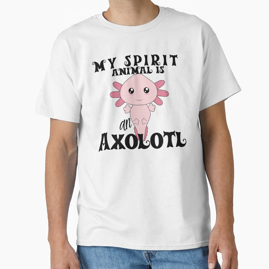 Kawaii Pink Amphibian  - My Spirit Animal is an Axolotl by DiensDesign