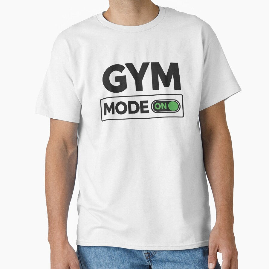 Gym Mode ON Minimalist Fitness Motivation Design by Shopex10