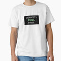 Commit Push Pray Developer T-Shirt | Funny Coding Humor Tee for Programmers by CtrlAltDelCo