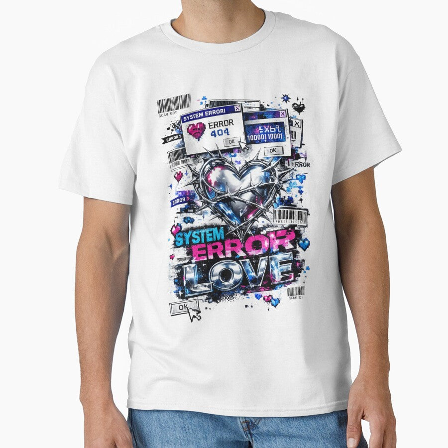 Matrix Cyber Heart Y2K Sticker Anti Design Tribal Art by zdzdesigner