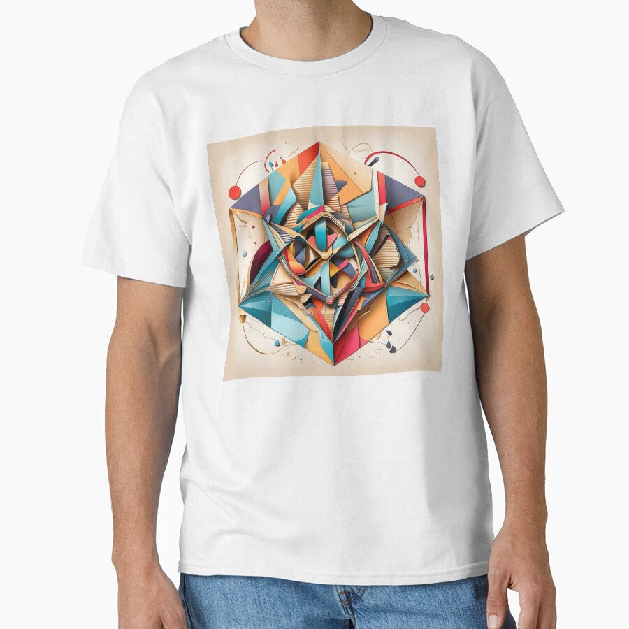 Futuristic Geometric Origami Abstract Art by semenol