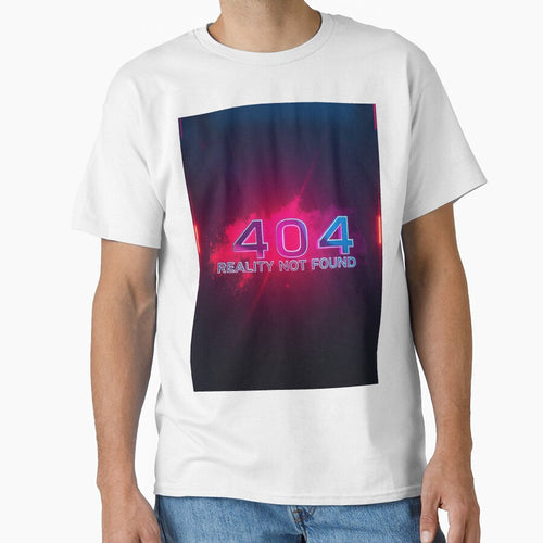 404 Reality Not Found – Y2K Chrome Glitch Design by CMdigit
