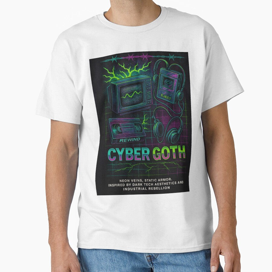 Be Kind, Rewind – Vintage VHS Tape Nostalgia T-Shirt by Laugh & Rewind