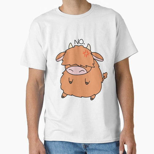 "No" Highland Cow by SaradaBoru