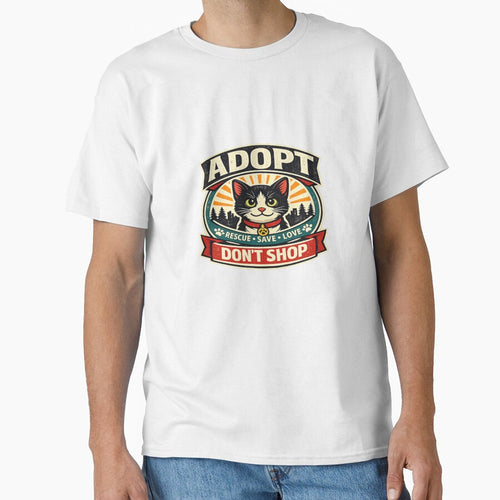 Adopt Don't Shop Cat – Vintage Animal Welfare Design by Hawx14