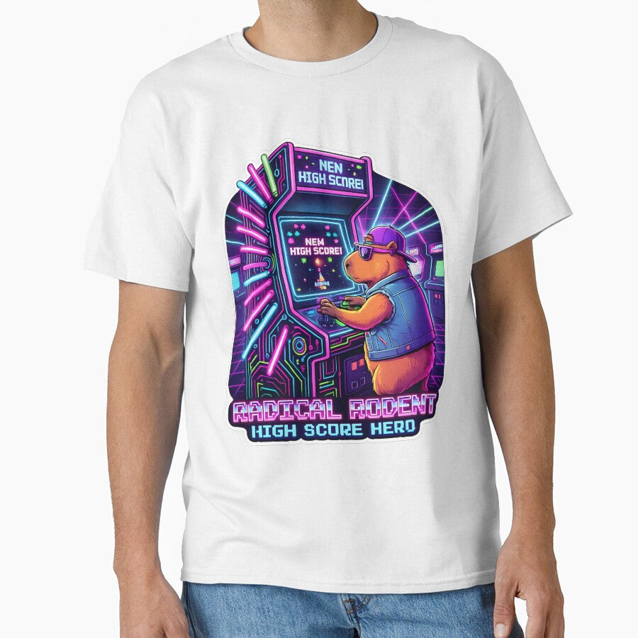 Radical Rodent Arcade High Score Neon Sticker by Neon_Soraya